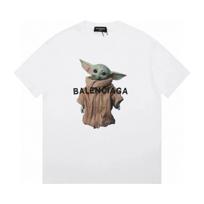 Wholesale High-quality Cheap B.alenciaga Short Sleeve Crew Neck T-Shirts for sale