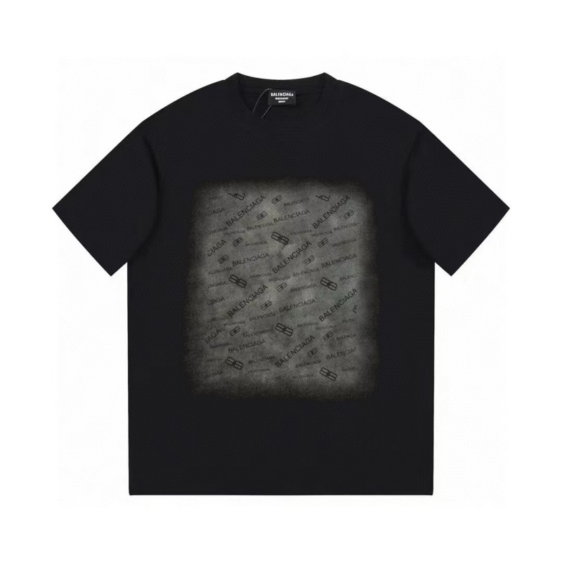 Wholesale High-quality Cheap B.alenciaga Short Sleeve Crew Neck T-Shirts for sale