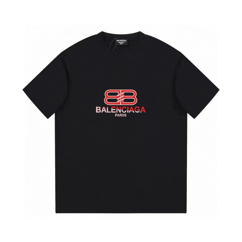 Wholesale High-quality Cheap B.alenciaga Short Sleeve Crew Neck T-Shirts for sale