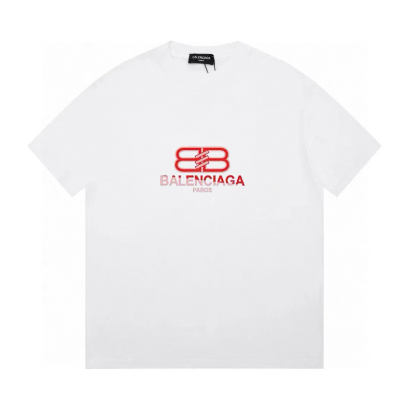 Wholesale High-quality Cheap B.alenciaga Short Sleeve Crew Neck T-Shirts for sale