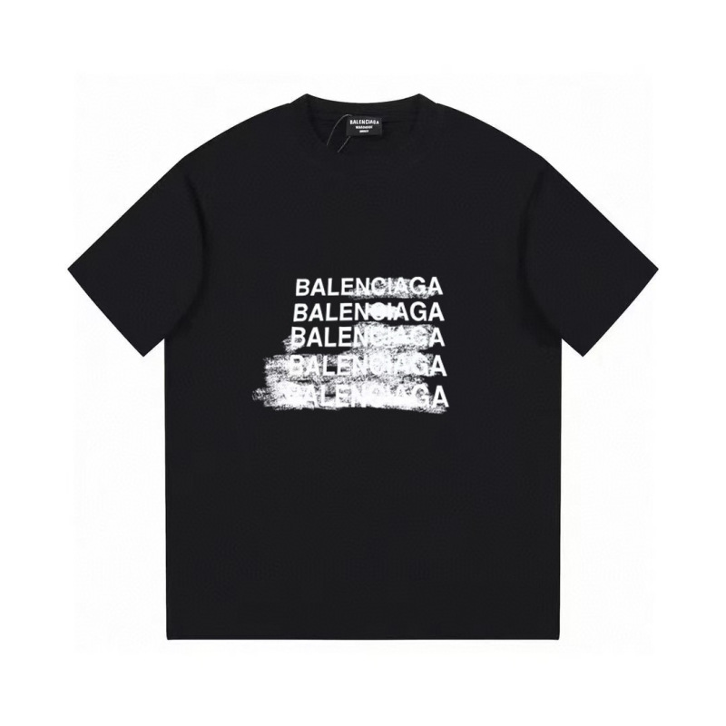 Wholesale High-quality Cheap B.alenciaga Short Sleeve Crew Neck T-Shirts for sale