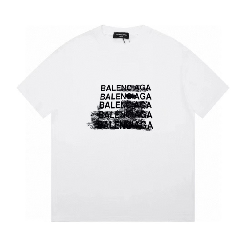 Wholesale High-quality Cheap B.alenciaga Short Sleeve Crew Neck T-Shirts for sale