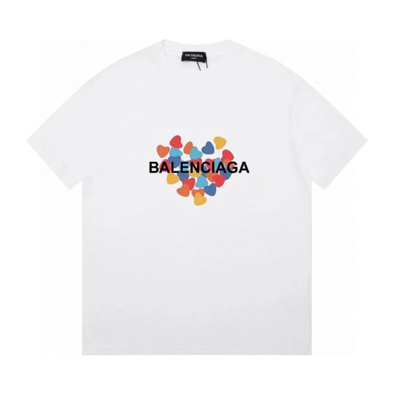 Wholesale High-quality Cheap B.alenciaga Short Sleeve Crew Neck T-Shirts for sale