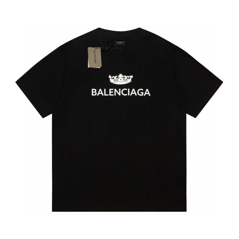 Wholesale High-quality Cheap B.alenciaga Short Sleeve Crew Neck T-Shirts for sale