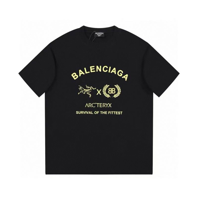 Wholesale High-quality Cheap B.alenciaga Short Sleeve Crew Neck T-Shirts for sale