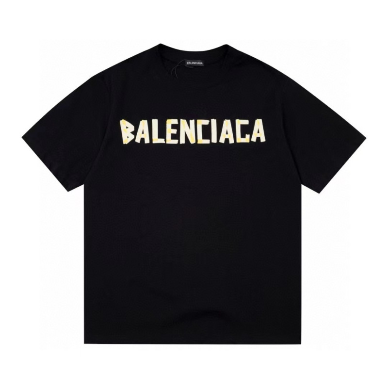 Wholesale High-quality Cheap B.alenciaga Short Sleeve Crew Neck T-Shirts for sale