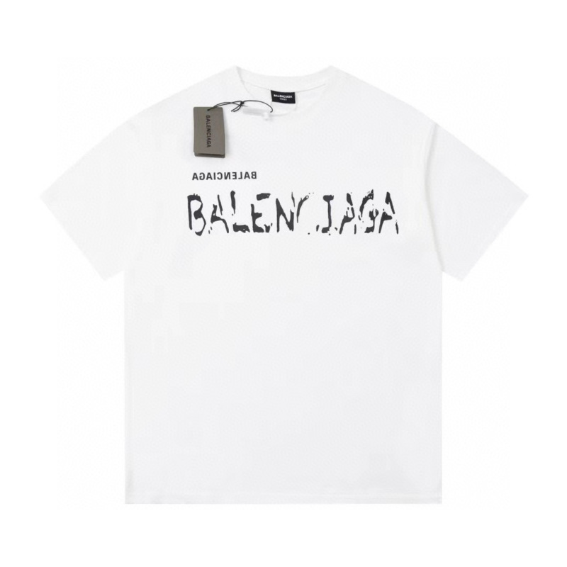 Wholesale High-quality Cheap B.alenciaga Short Sleeve Crew Neck T-Shirts for sale