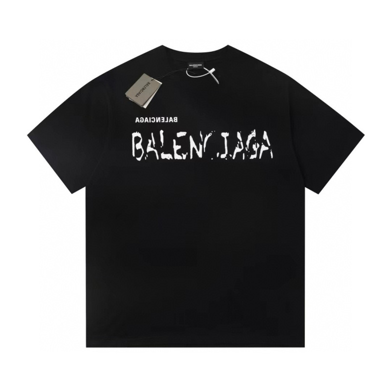 Wholesale High-quality Cheap B.alenciaga Short Sleeve Crew Neck T-Shirts for sale