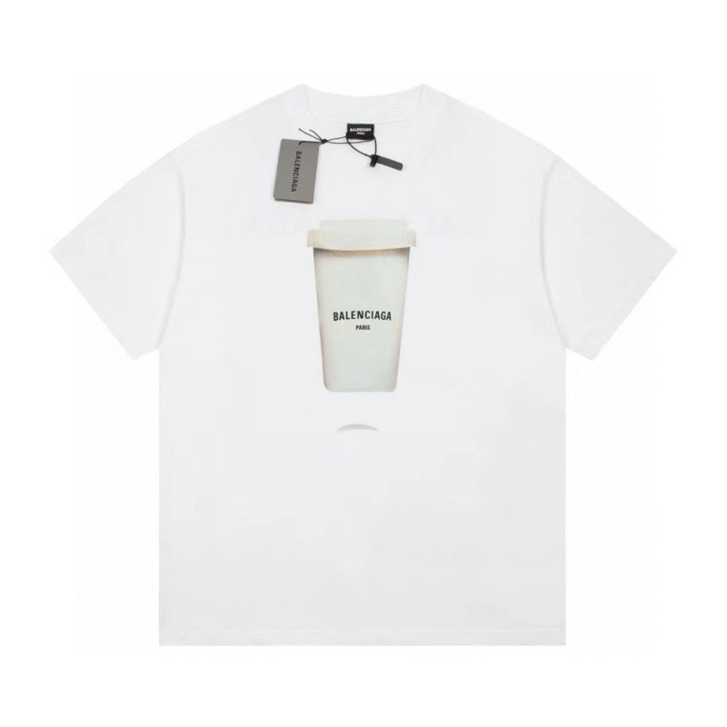 Wholesale High-quality Cheap B.alenciaga Short Sleeve Crew Neck T-Shirts for sale