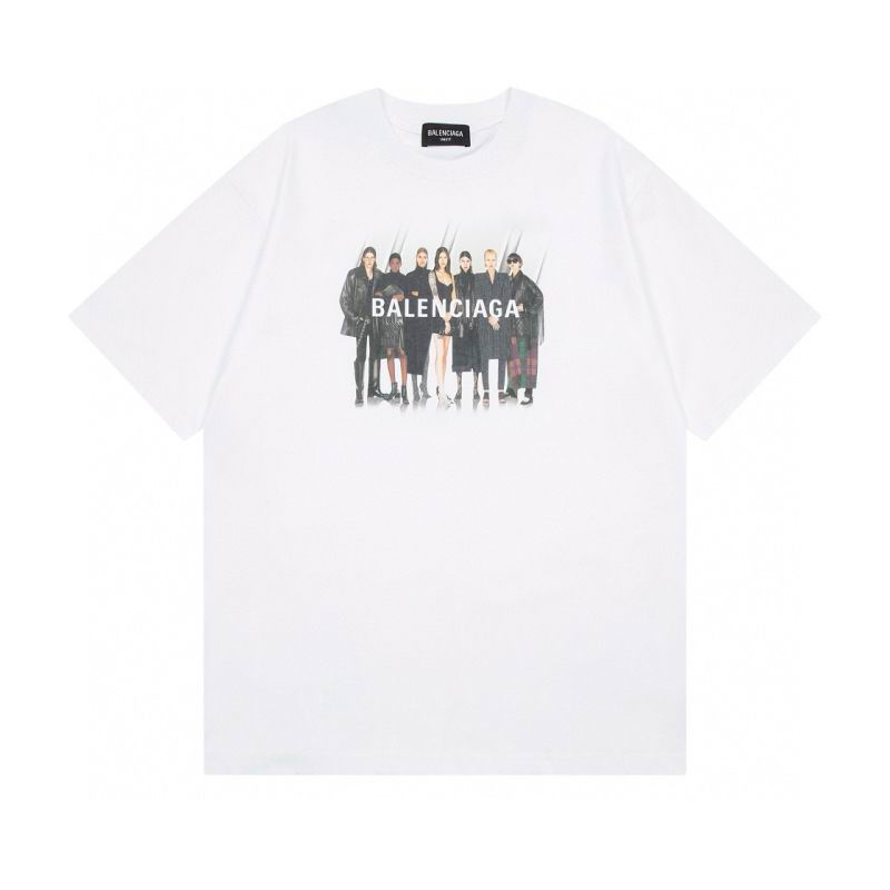 Wholesale High-quality Cheap B.alenciaga Short Sleeve Crew Neck T-Shirts for sale