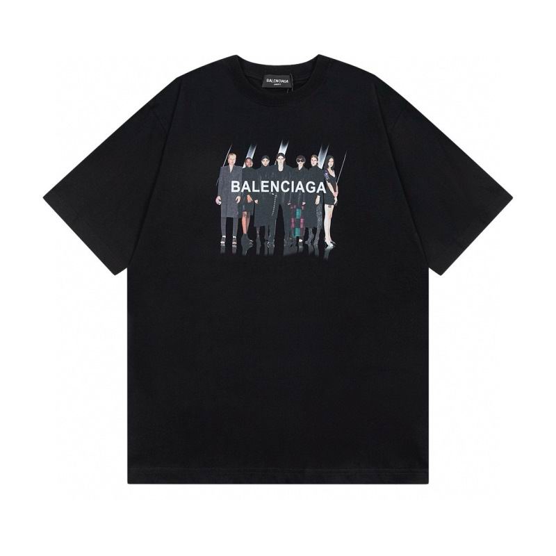 Wholesale High-quality Cheap B.alenciaga Short Sleeve Crew Neck T-Shirts for sale