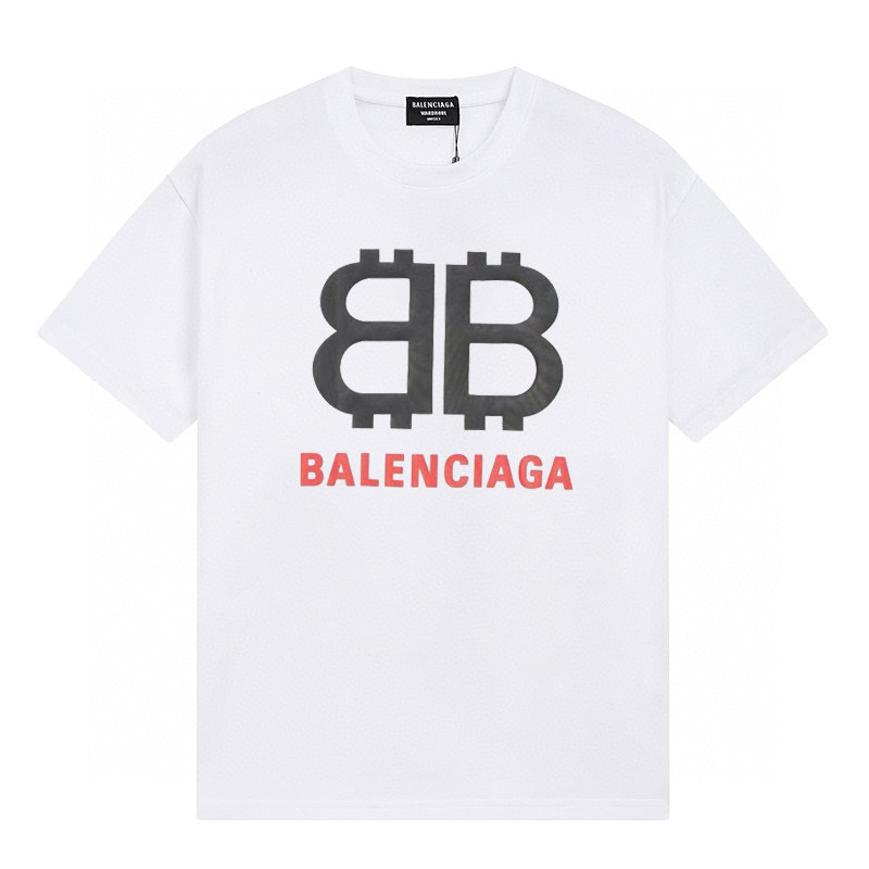 Wholesale High-quality Cheap B.alenciaga Short Sleeve Crew Neck T-Shirts for sale