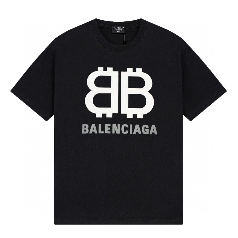 Wholesale High-quality Cheap B.alenciaga Short Sleeve Crew Neck T-Shirts for sale