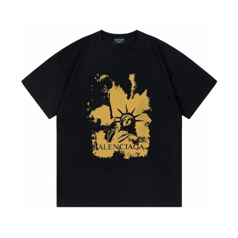 Wholesale High-quality Cheap B.alenciaga Short Sleeve Crew Neck T-Shirts for sale