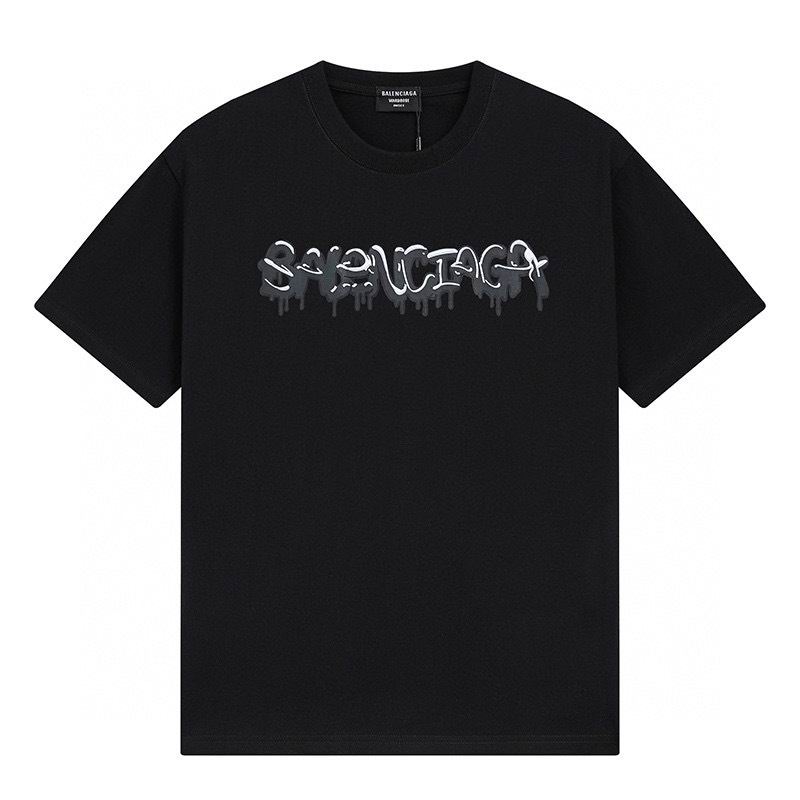 Wholesale High-quality Cheap B.alenciaga Short Sleeve Crew Neck T-Shirts for sale