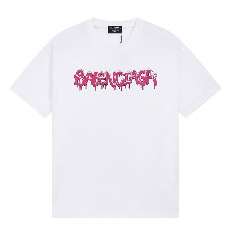 Wholesale High-quality Cheap B.alenciaga Short Sleeve Crew Neck T-Shirts for sale