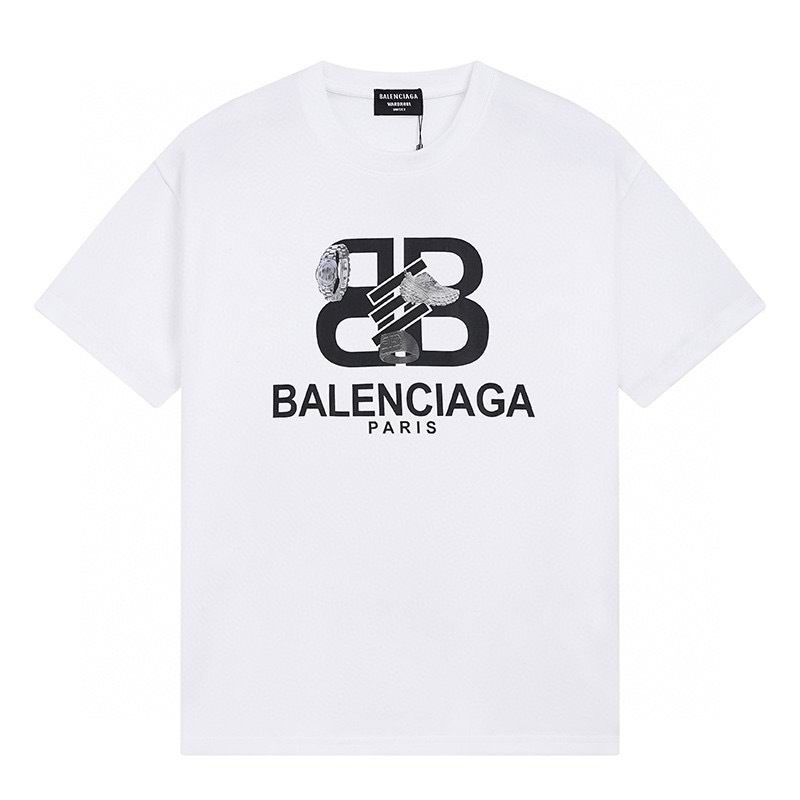 Wholesale High-quality Cheap B.alenciaga Short Sleeve Crew Neck T-Shirts for sale
