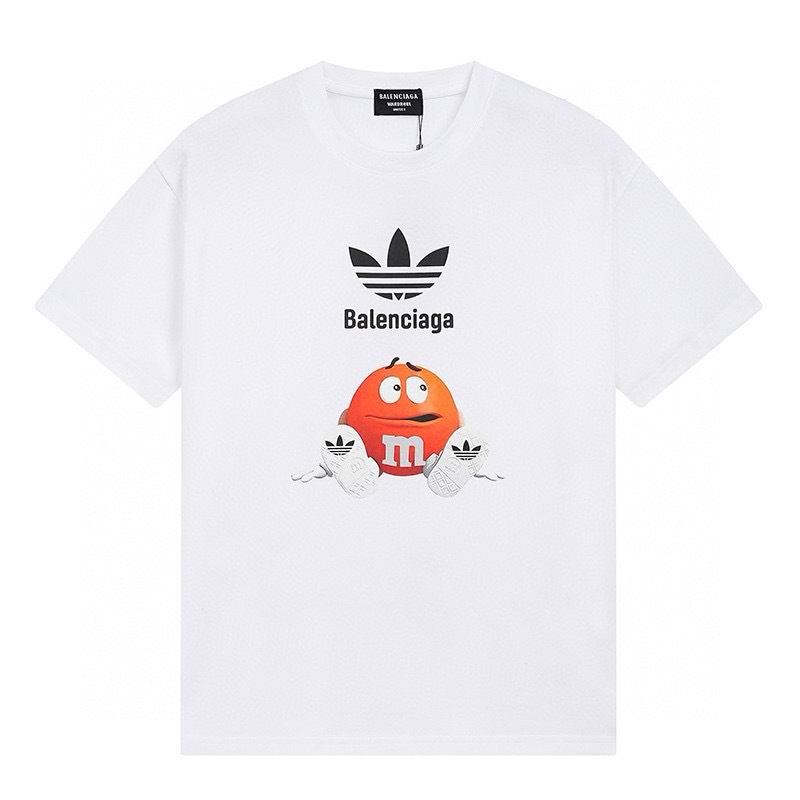 Wholesale High-quality Cheap B.alenciaga Short Sleeve Crew Neck T-Shirts for sale
