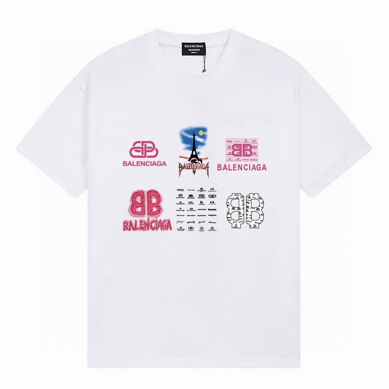 Wholesale Cheap B.alenciaga Fashion Short Sleeve Designer T Shirts for Sale