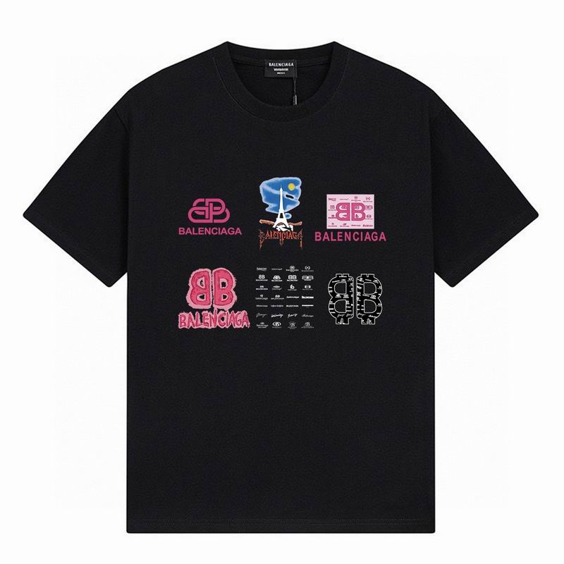 Wholesale Cheap B.alenciaga Fashion Short Sleeve Designer T Shirts for Sale