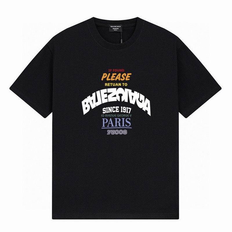 Wholesale Cheap B.alenciaga Fashion Short Sleeve Designer T Shirts for Sale