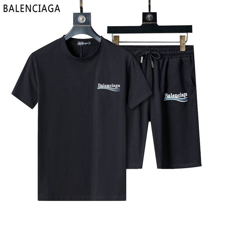 Wholesale Cheap High Quality Balenciaga Short Sleeve Designer Tracksuits for Sale