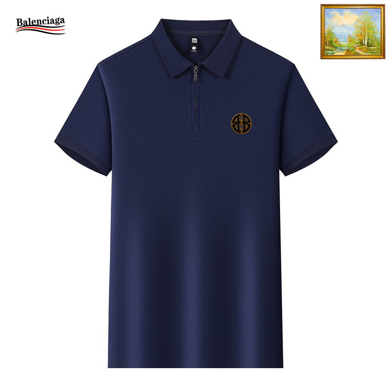 Wholesale High-quality Cheap B.alenciaga Short Sleeve Lapel T-Shirts for sale