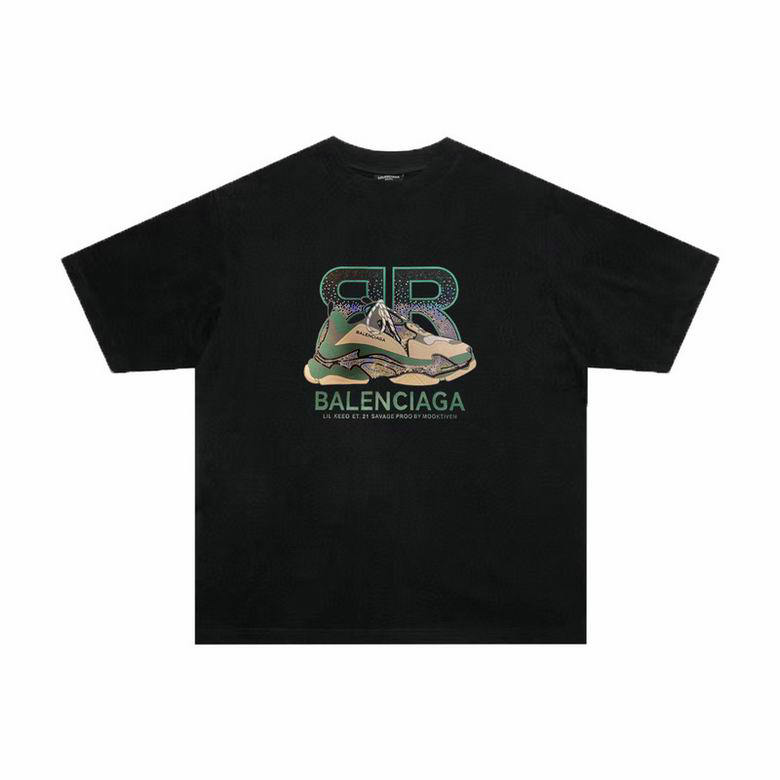 Wholesale Cheap B alenciaga short Sleeve T shirts for Sale
