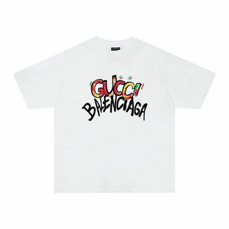Wholesale Cheap B alenciaga short Sleeve T shirts for Sale