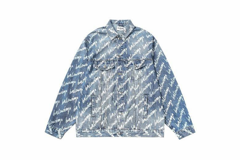 Wholesale Cheap B alenciaga Denim Jackets for Sale