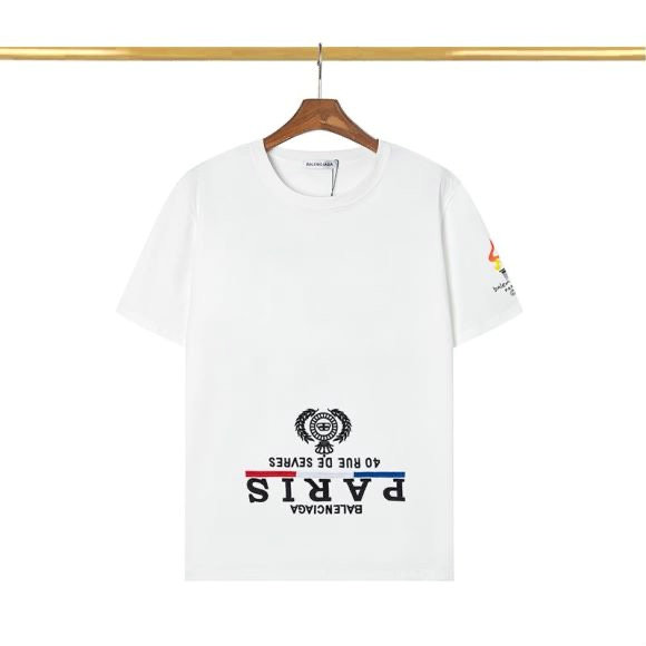 Wholesale Cheap B alenciaga Designer Short Sleeve T shirts for Sale