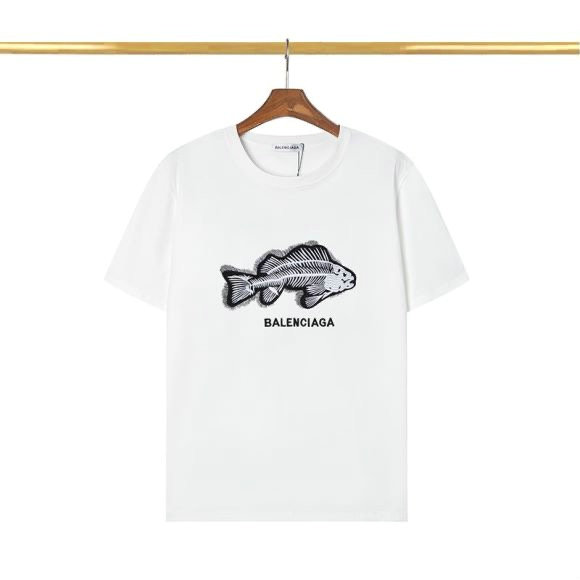 Wholesale Cheap B alenciaga Designer Short Sleeve T shirts for Sale