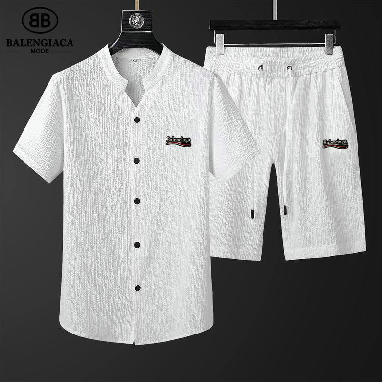 Wholesale Cheap Balenciaga Short Sleeve Tracksuit mens for Sale