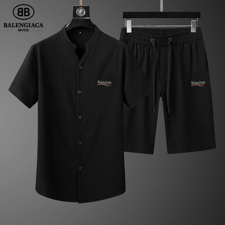 Wholesale Cheap Balenciaga Short Sleeve Tracksuit mens for Sale