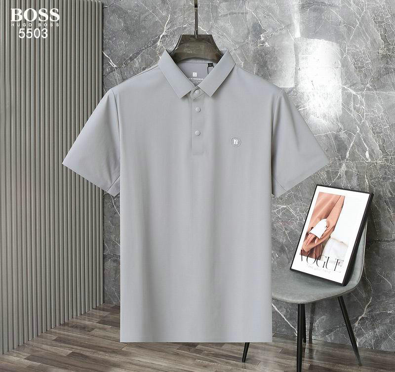 Wholesale Cheap High quality Boss Short Sleeve Lapel men T Shirts for Sale