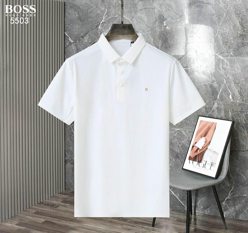 Wholesale Cheap High quality Boss Short Sleeve Lapel men T Shirts for Sale