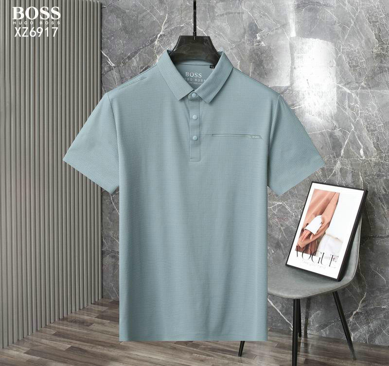 Wholesale Cheap High quality Boss Short Sleeve Lapel men T Shirts for Sale