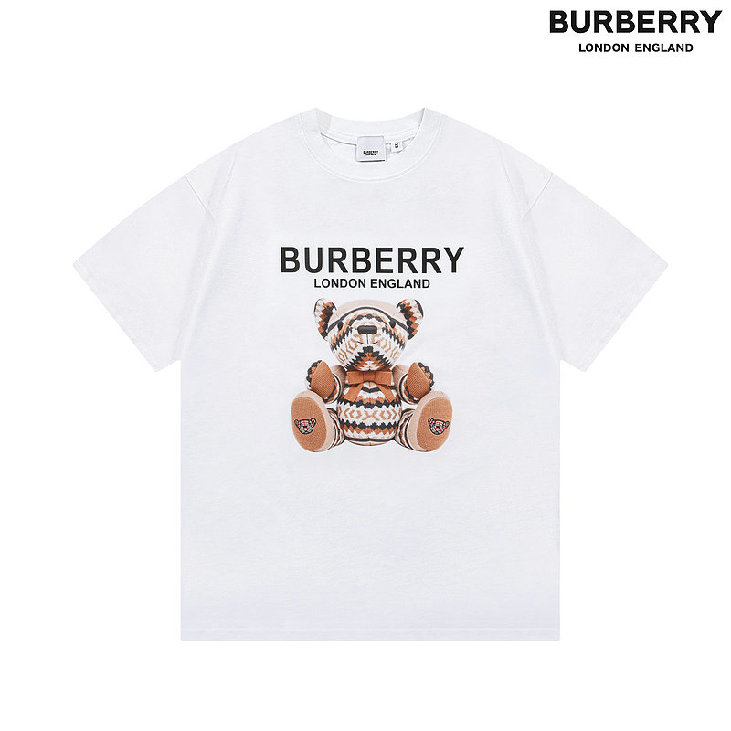 Wholesale Cheap B urberry Short Sleeve Round Collar T Shirts for Sale