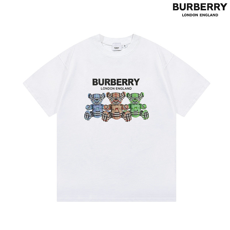 Wholesale Cheap B urberry Short Sleeve Round Collar T Shirts for Sale