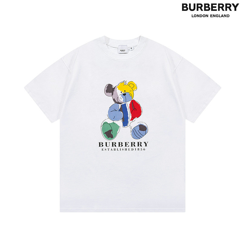 Wholesale Cheap B urberry Short Sleeve Round Collar T Shirts for Sale