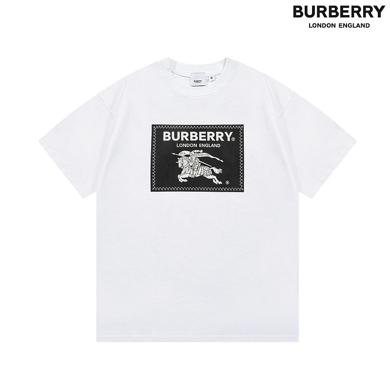 Wholesale Cheap B urberry Short Sleeve Round Collar T Shirts for Sale