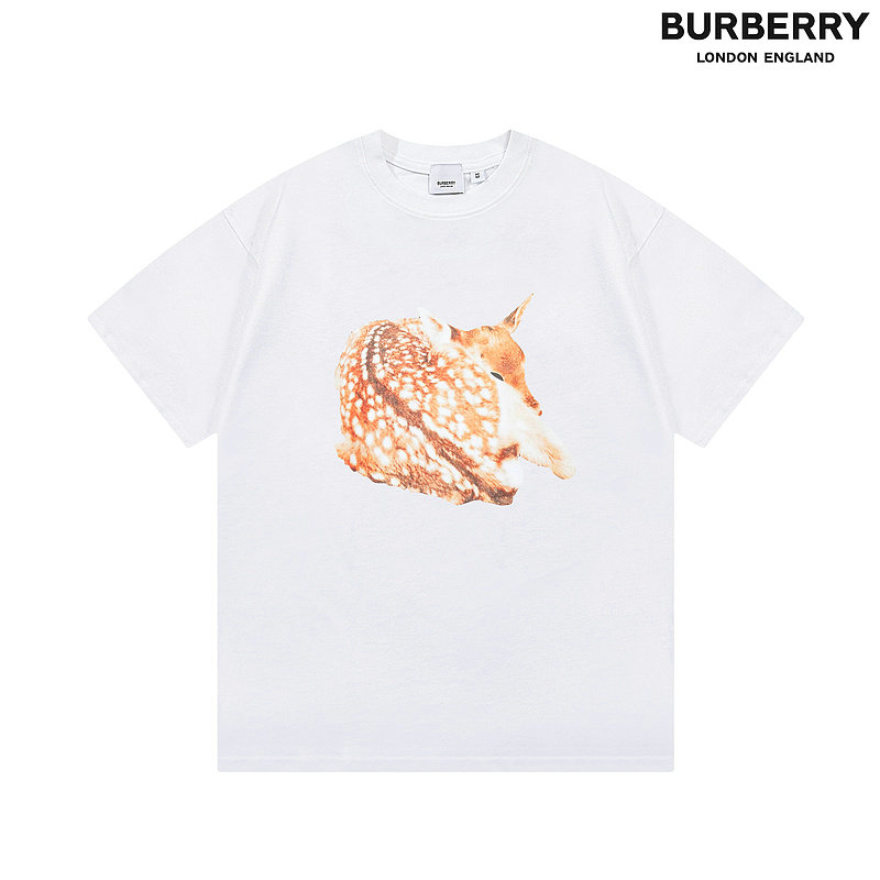 Wholesale Cheap B urberry Short Sleeve Round Collar T Shirts for Sale