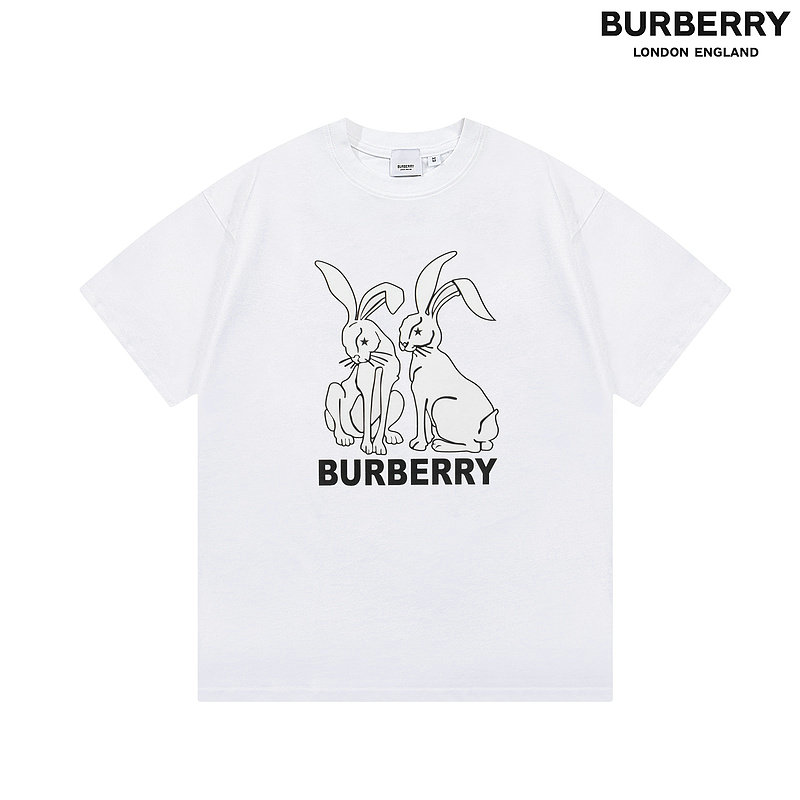 Wholesale Cheap B urberry Short Sleeve Round Collar T Shirts for Sale