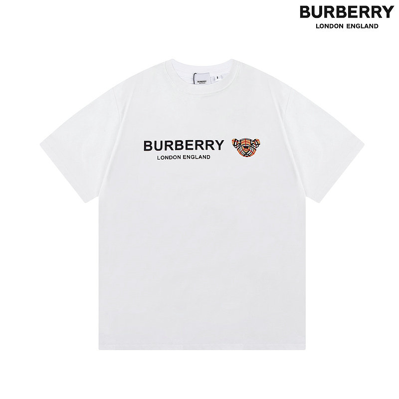 Wholesale Cheap B urberry Short Sleeve Round Collar T Shirts for Sale