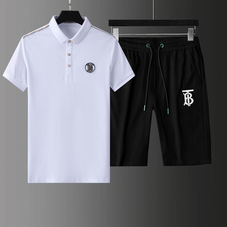 Wholesale Cheap B urberry Short Sleeve Tracksuits for Sale