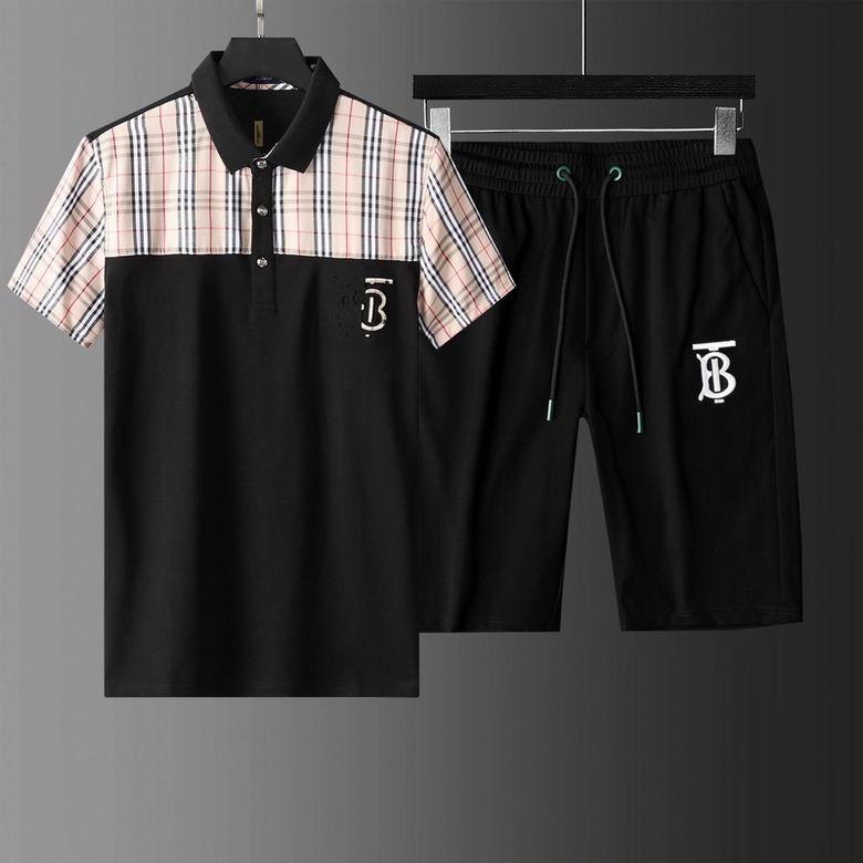 Wholesale Cheap B urberry Short Sleeve Tracksuits for Sale