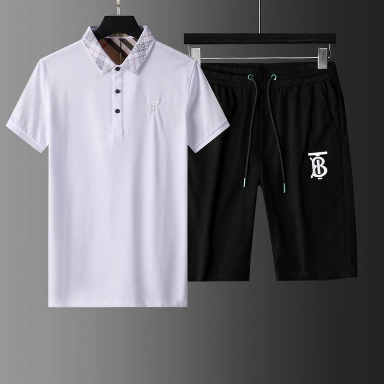 Wholesale Cheap B urberry Short Sleeve Tracksuits for Sale