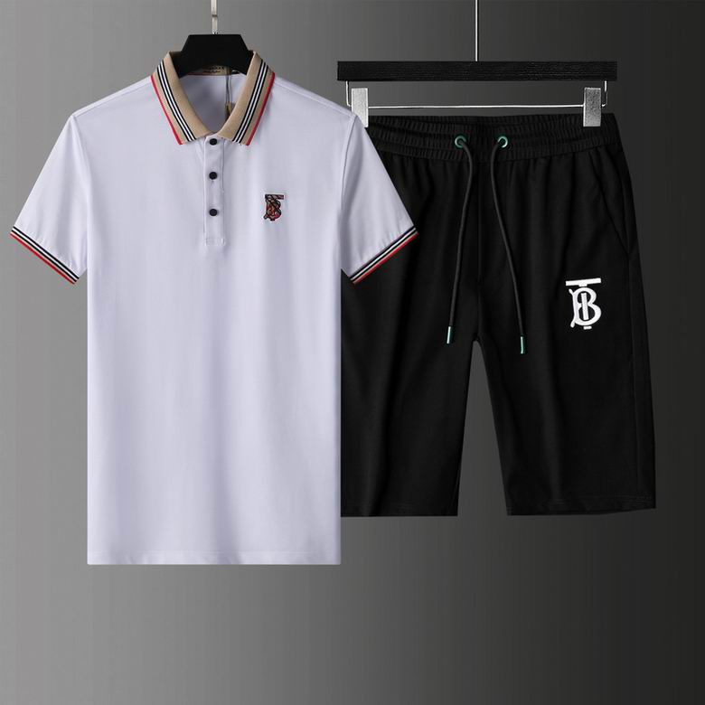 Wholesale Cheap B urberry Short Sleeve Tracksuits for Sale