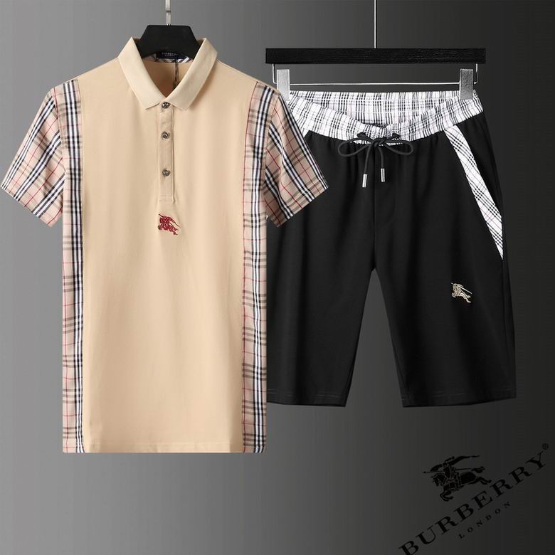 Wholesale Cheap B urberry Short Sleeve Tracksuits for Sale