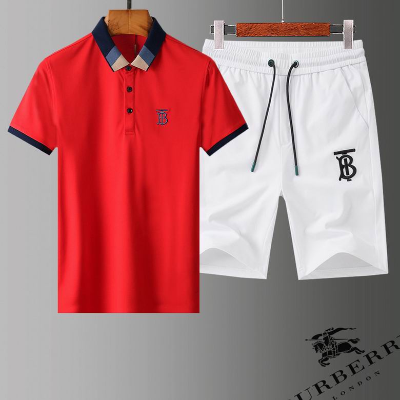 Wholesale Cheap B urberry Short Sleeve Tracksuits for Sale